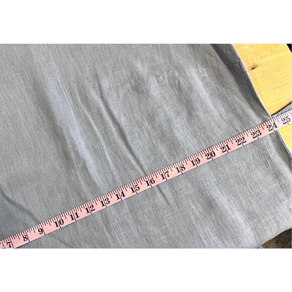 Vtg 90s Positive Attitude Linen Midi Dress Vest Set 1X Floral Embroidered Pearls - Picture 9 of 16